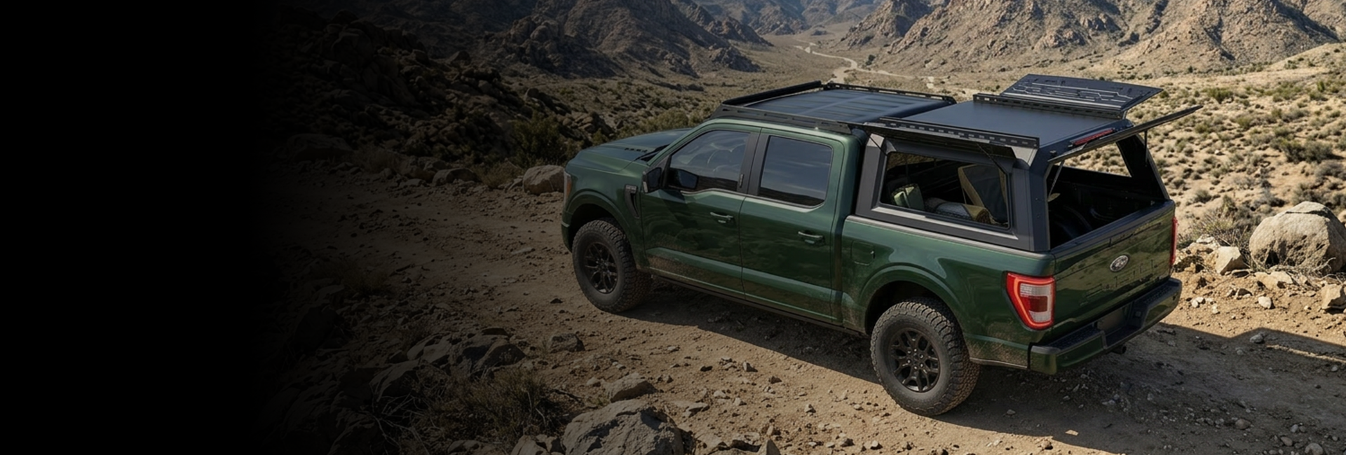 Hardtop canopy on pickup