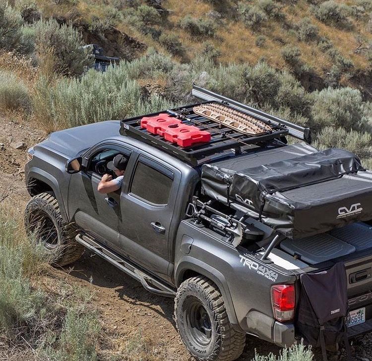 Pickup prepared for overland use